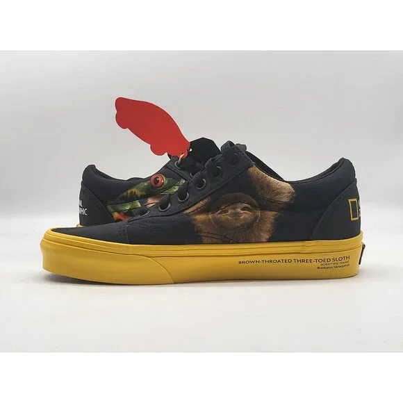 Vans National Geographic Animals Wom Size 5.5 Old Skool‎ Skateboarding Shoes